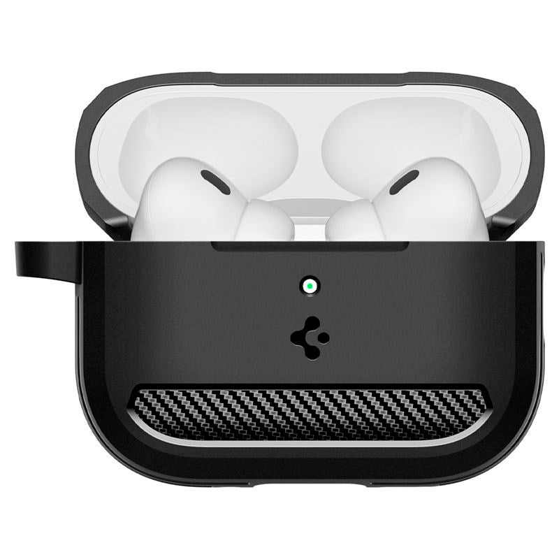 Apple AirPods Pro (3. gen.) Spigen Rugged Armor Cover - Matte Black