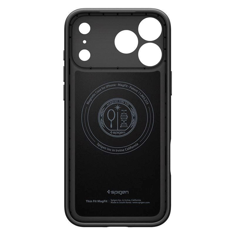 iPhone 17 Pro Max Spigen Thin Fit Cover - MagSafe Kompatibel - Sort