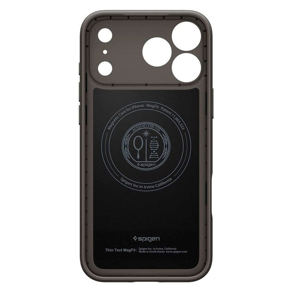 iPhone 17 Pro Max Spigen Thin Fit Cover - MagSafe Kompatibel - Grå