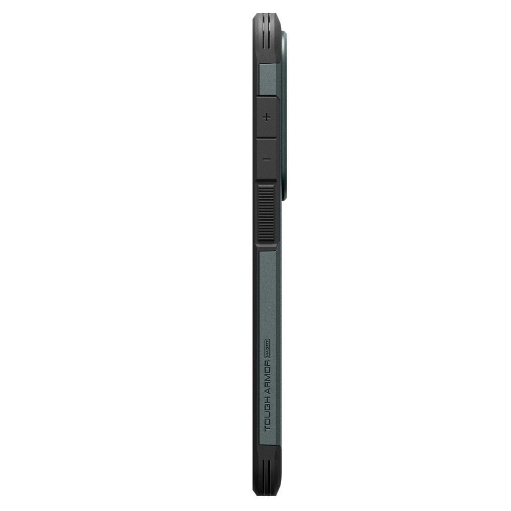 Samsung Galaxy S26 Ultra Spigen Tough Armor Hybrid Cover m. Kickstand - MagSafe Kompatibel - Grøn