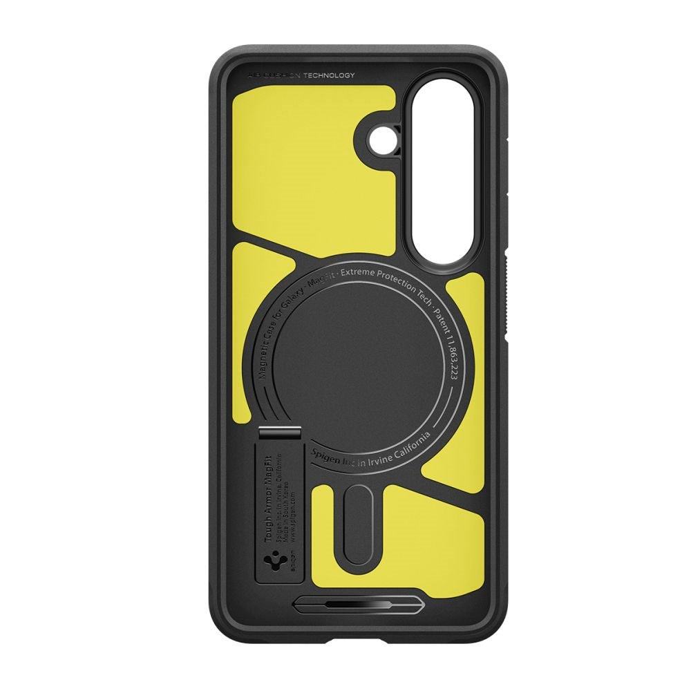 Samsung Galaxy S26+ (Plus) Spigen Tough Armor Hybrid Cover m. Kickstand - MagSafe Kompatibel - Sort