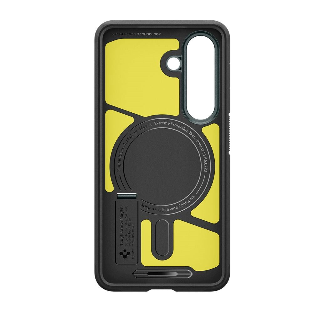 Samsung Galaxy S26 Spigen Tough Armor Hybrid Cover m. Kickstand - MagSafe Kompatibel - Grøn