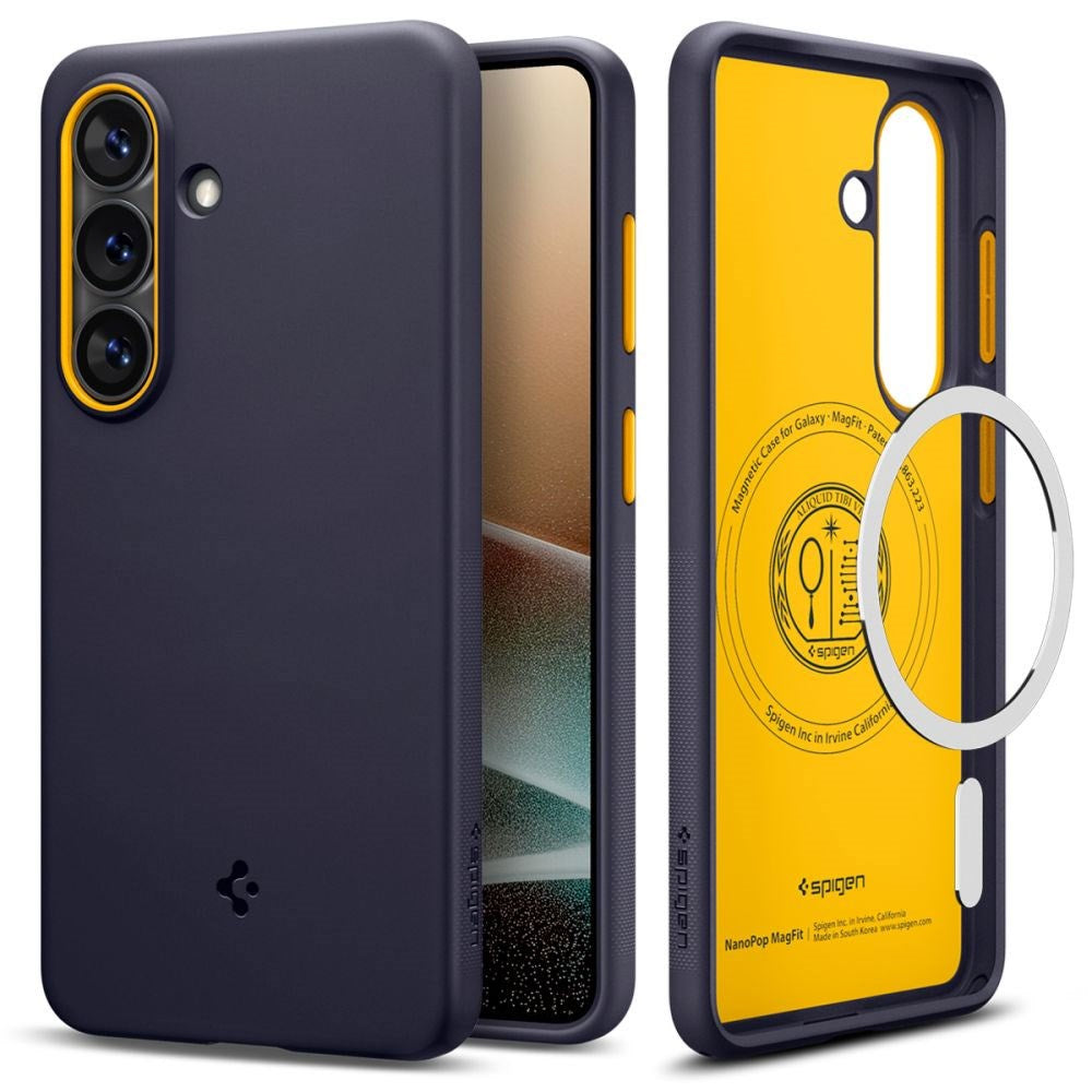 Samsung Galaxy S26 Spigen Nano Pop Hybrid Cover - MagSafe Kompatibel - Blå / Gul