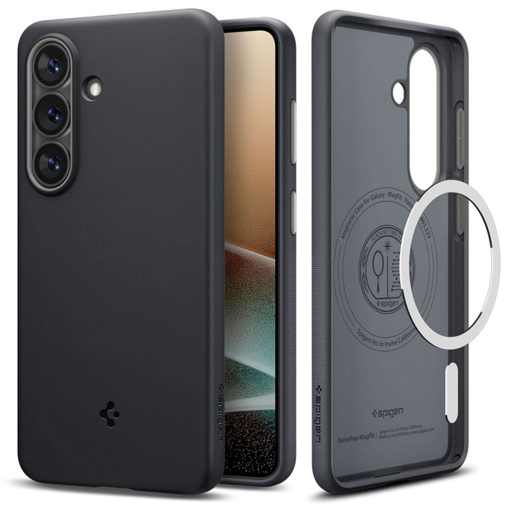 Samsung Galaxy S26 Spigen Nano Pop Hybrid Cover - MagSafe Kompatibel - Sort / Grå