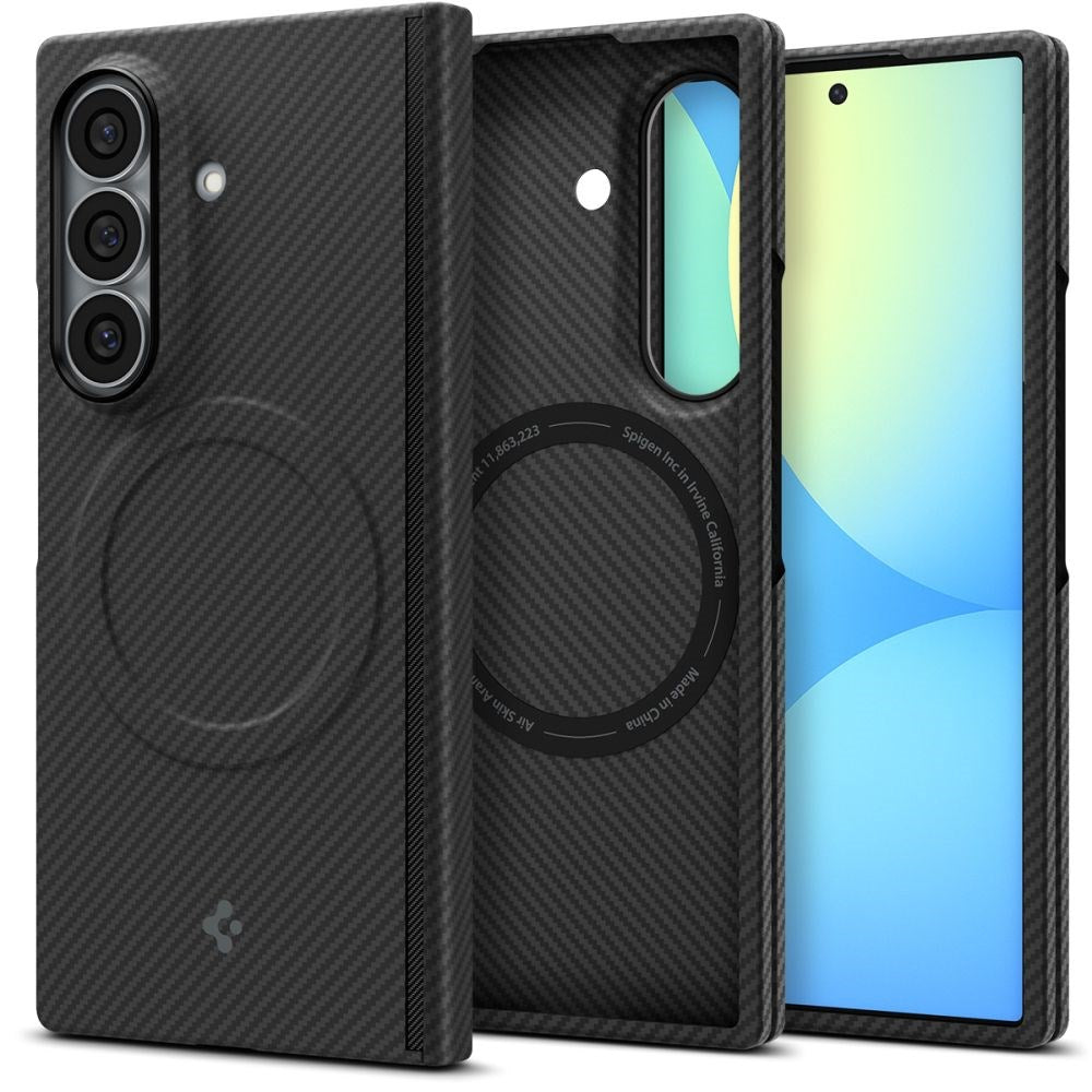 Samsung Galaxy Z Fold8 Ultra Spigen Air Skin Aramid Cover - MagSafe Kompatibel - Sort