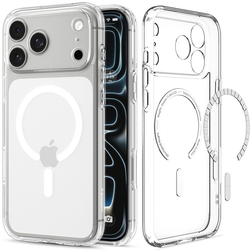 iPhone 18 Pro / 17 Pro Spigen Ultra Hybrid Cover - MagSafe Kompatibel - Gennemsigtig / Hvid