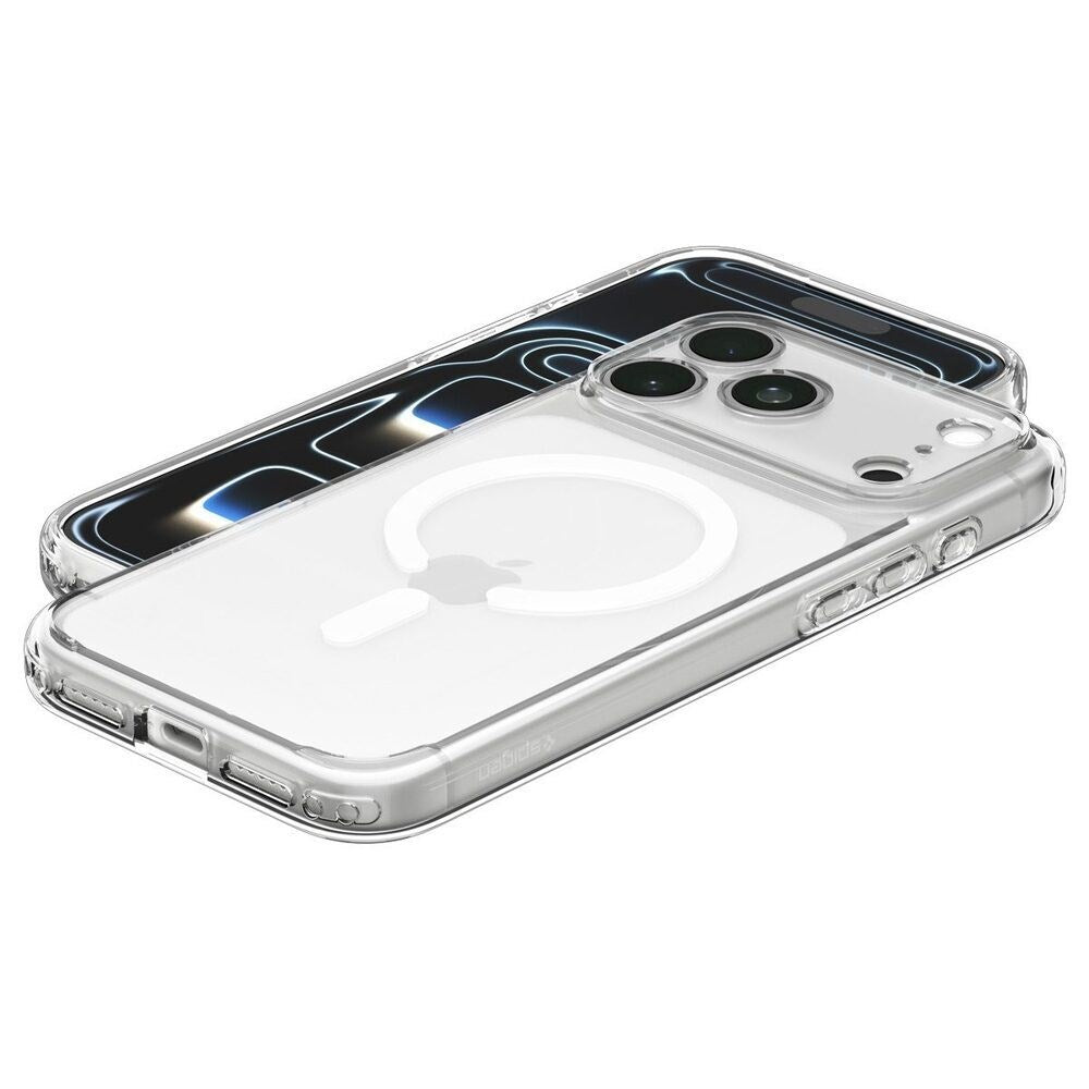 iPhone 18 Pro Max / 17 Pro Max Spigen Ultra Hybrid Cover - MagSafe Kompatibel - Gennemsigtig / Hvid