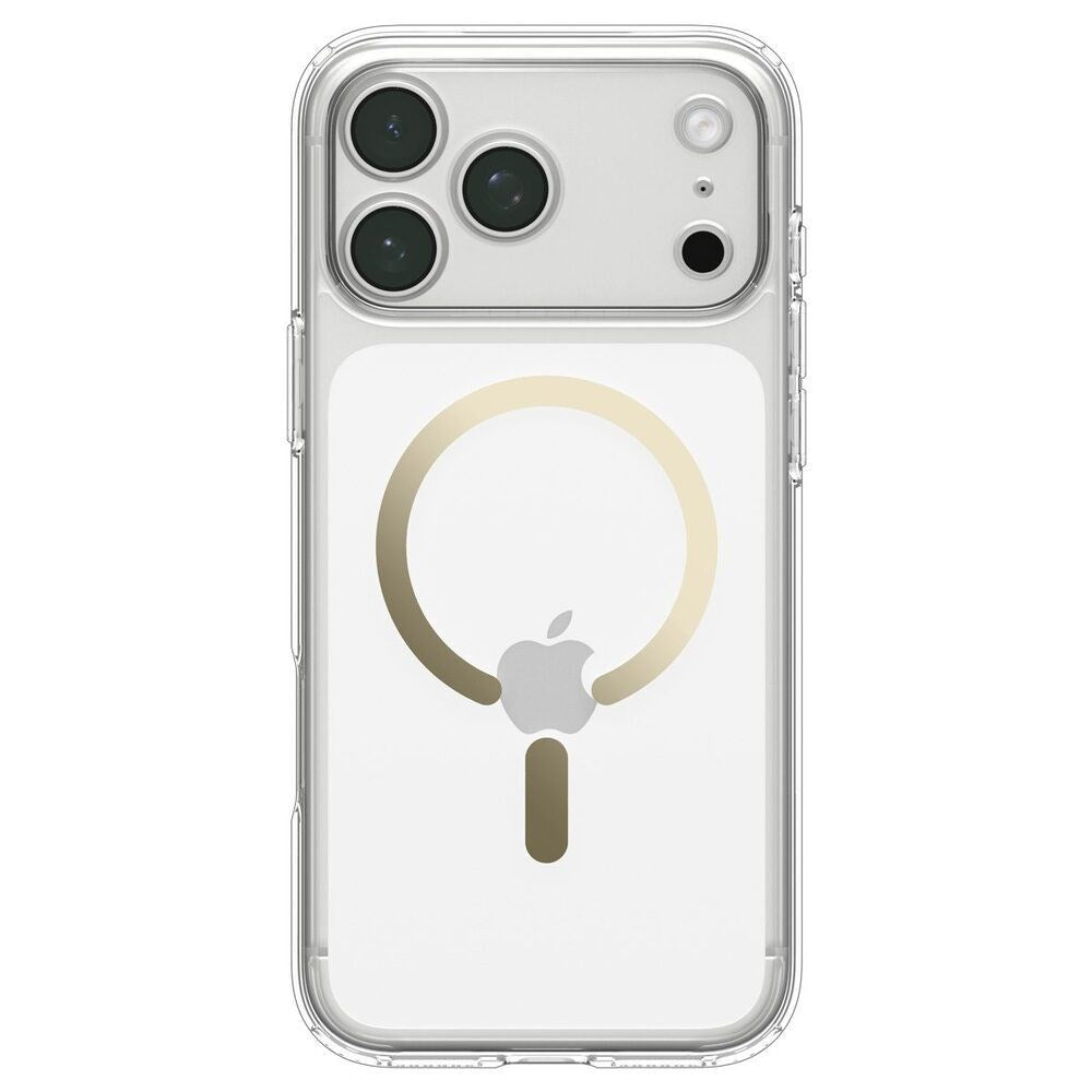 iPhone 18 Pro / 17 Pro Spigen Ultra Hybrid Cover - MagSafe Kompatibel - Gennemsigtig / Guld