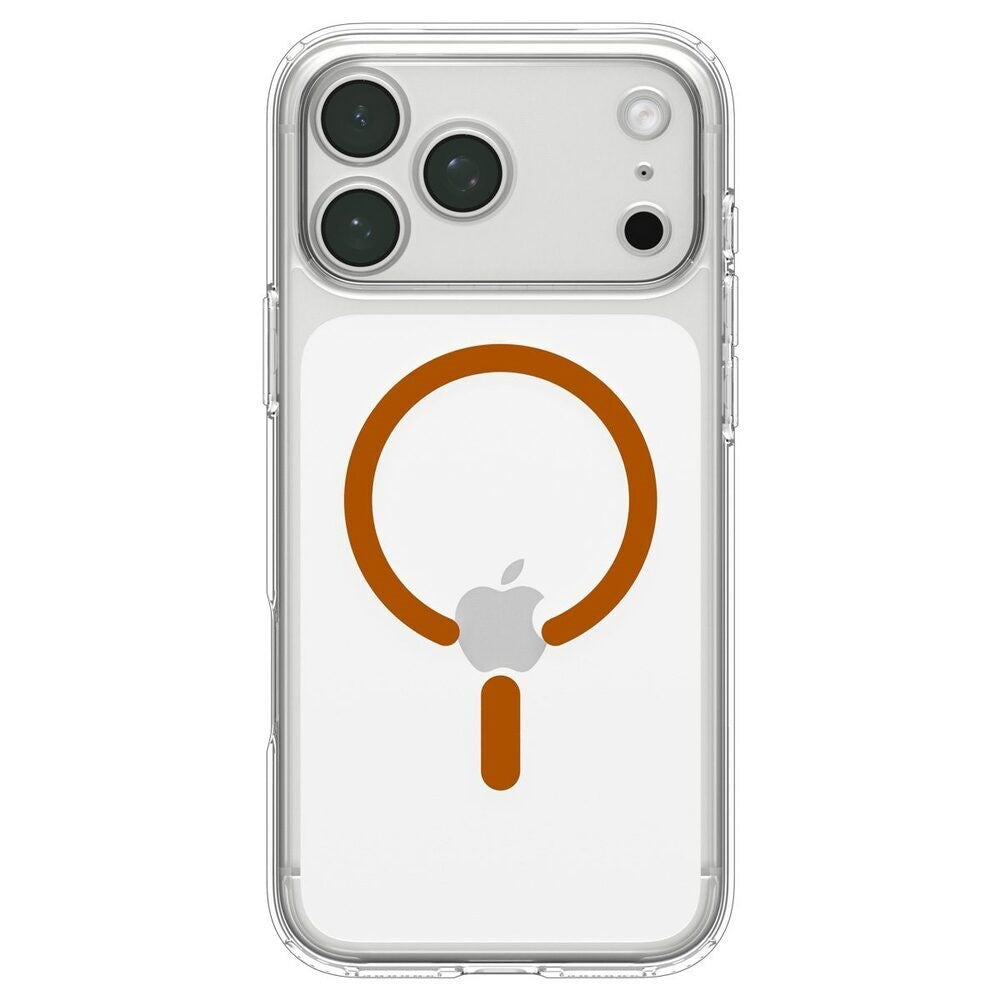 iPhone 18 Pro Max / 17 Pro Max Spigen Ultra Hybrid Cover - MagSafe Kompatibel - Gennemsigtig / Orange