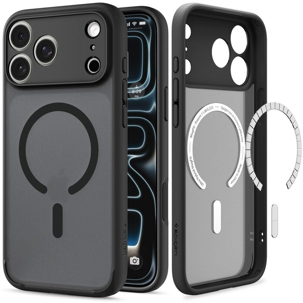 iPhone 18 Pro Max / 17 Pro Max Spigen Ultra Hybrid Cover - MagSafe Kompatibel - Mat Sort