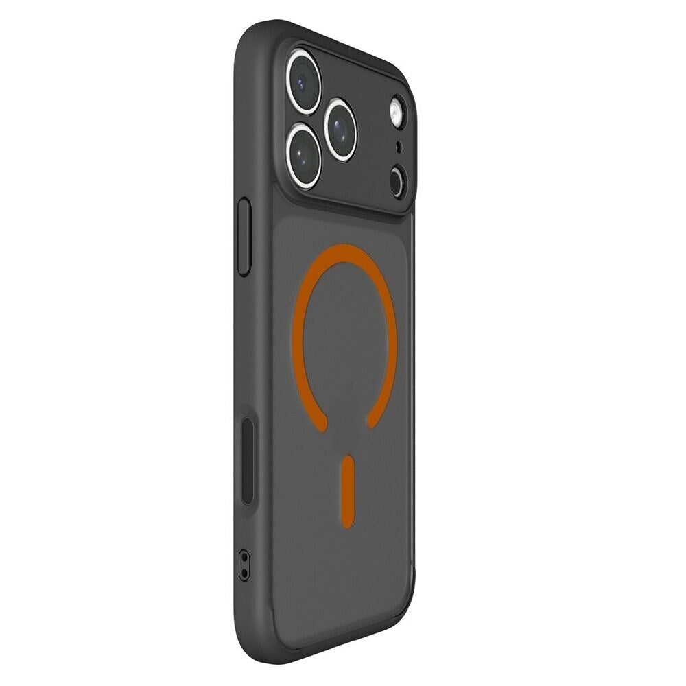 iPhone 18 Pro / 17 Pro Spigen Ultra Hybrid Cover - MagSafe Kompatibel - Mat Sort / Orange