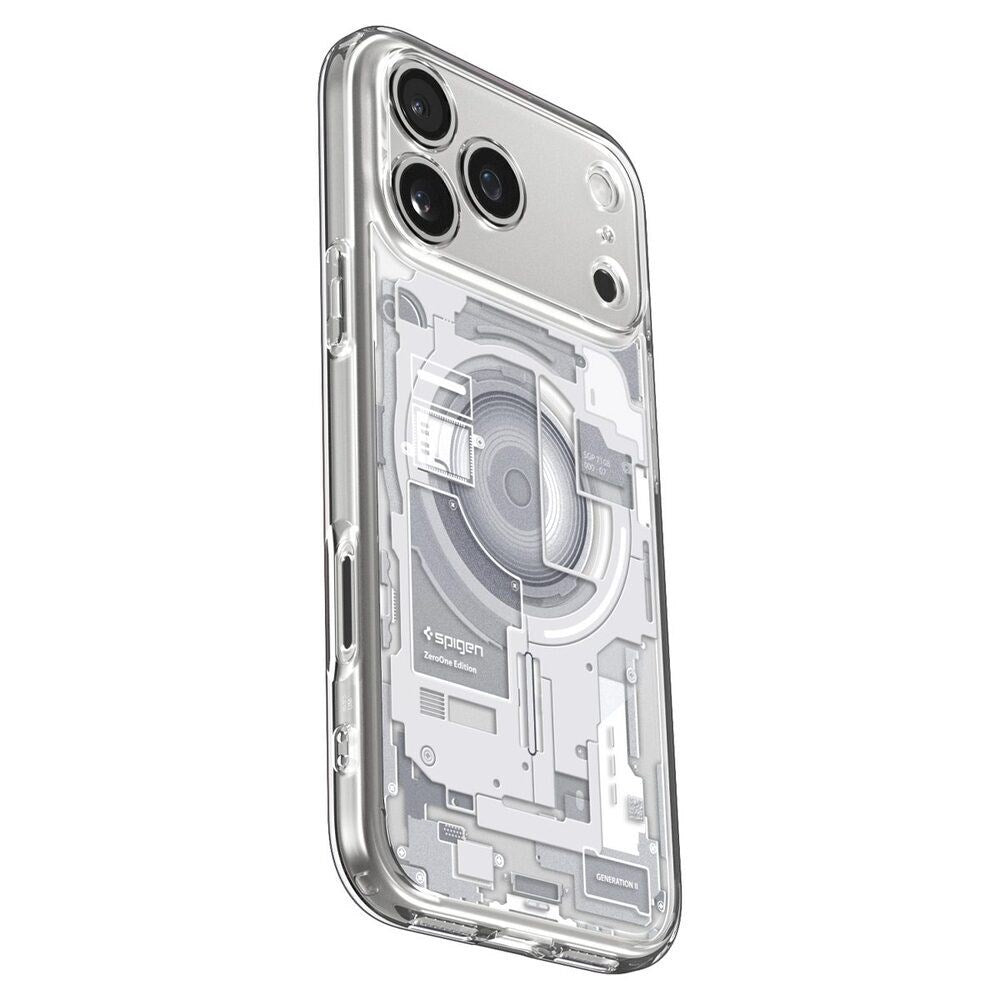 iPhone 18 Pro / 17 Pro Spigen Ultra Hybrid Cover - MagSafe Kompatibel - Gennemsigtig / Hvid