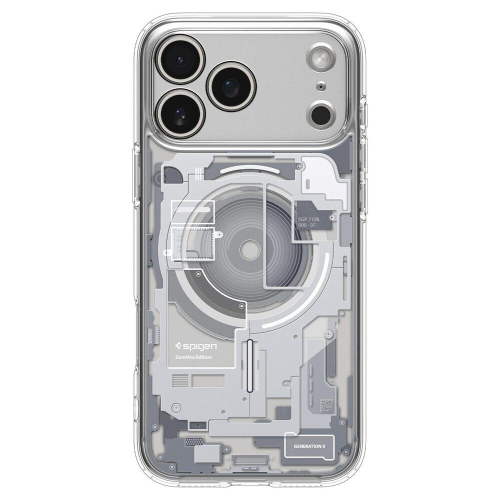iPhone 18 Pro / 17 Pro Spigen Ultra Hybrid Cover - MagSafe Kompatibel - Gennemsigtig / Hvid
