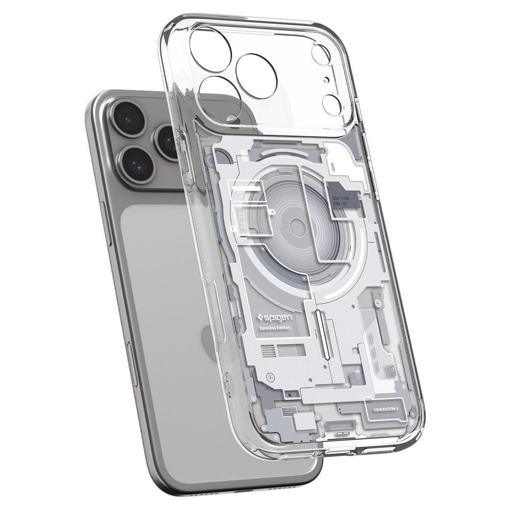 iPhone 18 Pro / 17 Pro Spigen Ultra Hybrid Cover - MagSafe Kompatibel - Gennemsigtig / Hvid