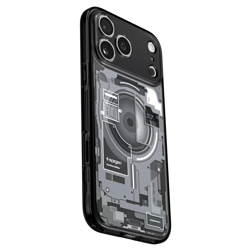 iPhone 18 Pro / 17 Pro Spigen Ultra Hybrid Cover - MagSafe Kompatibel - Gennemsigtig / Sort