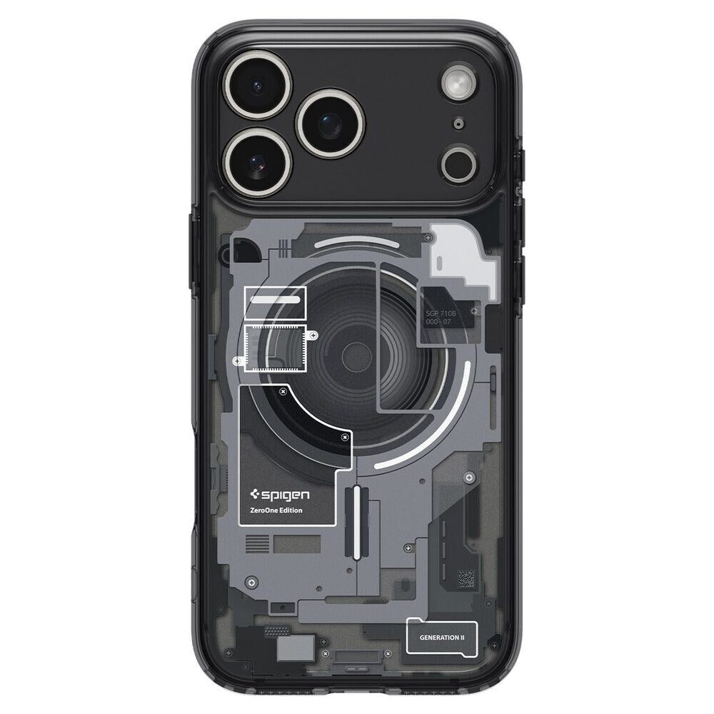 iPhone 18 Pro Max / 17 Pro Max Spigen Ultra Hybrid Cover - MagSafe Kompatibel - Gennemsigtig / Sort