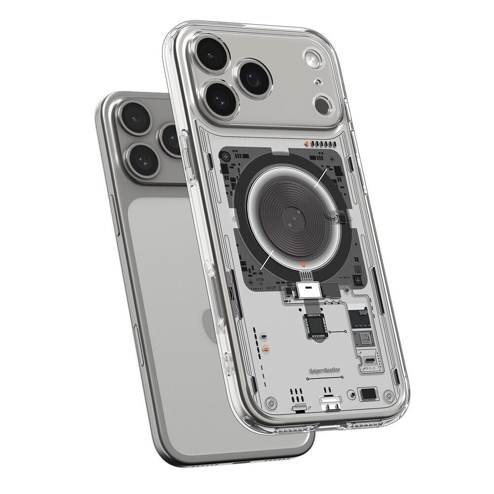 iPhone 18 Pro / 17 Pro Spigen Ultra Hybrid Cover - MagSafe Kompatibel - Gennemsigtig / Sort
