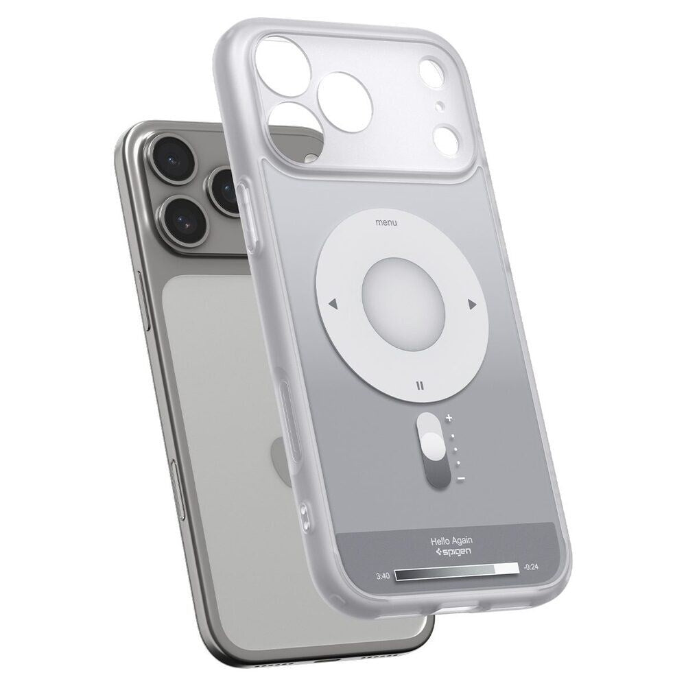 iPhone 18 Pro / 17 Pro Spigen Ultra Hybrid Cover - MagSafe Kompatibel - Sølv