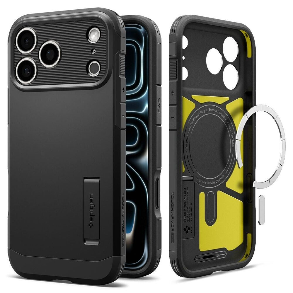 iPhone 18 Pro Max / 17 Pro Max Spigen Tough Armor T Cover - MagSafe Kompatibel - Sort