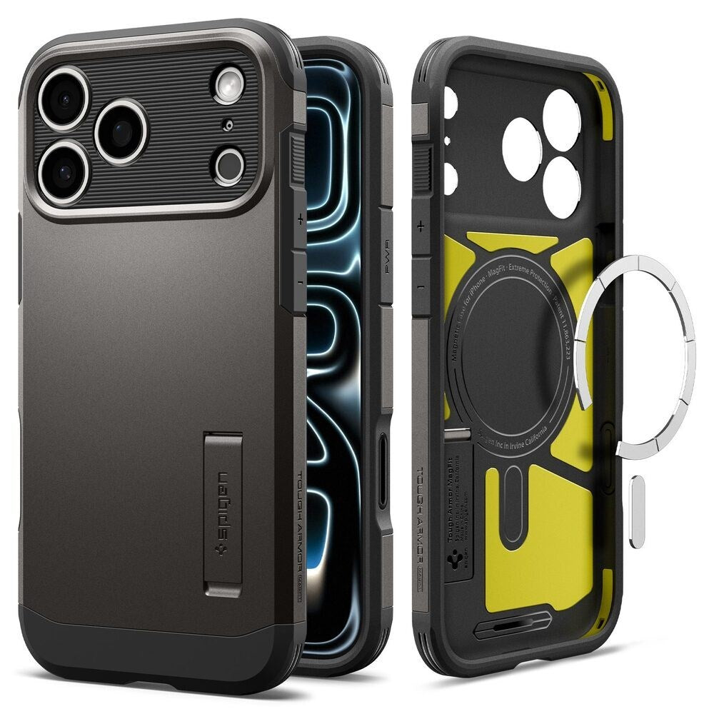 iPhone 18 Pro / 17 Pro Spigen Tough Armor T Cover - MagSafe Kompatibel - Grå