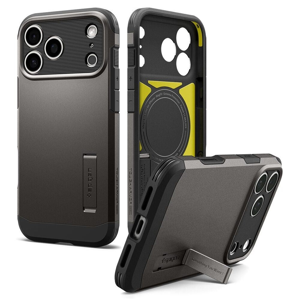 iPhone 18 Pro Max / 17 Pro Max Spigen Tough Armor T Cover - MagSafe Kompatibel - Grå