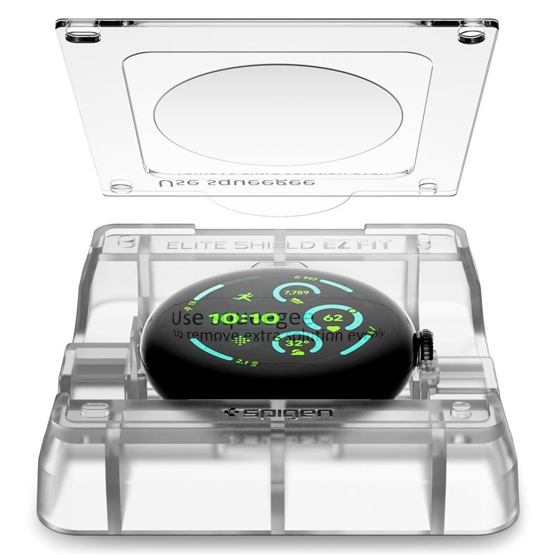 Google Pixel Watch 4 / 3 (41mm) Spigen EliteShield EZ Fit Skærmbeskyttelse - 2 stk - Gennemsigtig