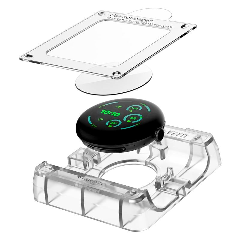 Google Pixel Watch 4 / 3 (41mm) Spigen EliteShield EZ Fit Skærmbeskyttelse - 2 stk - Gennemsigtig