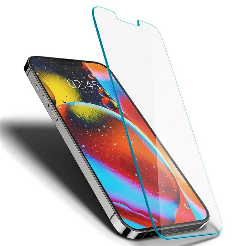iPhone 14 Plus / 13 Pro Max Spigen EZ Fit Glas.tR Skærmbeskyttelse - 2 stk. - Case Friendly - Gennemsigtig
