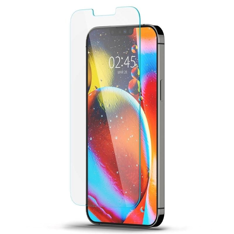 iPhone 14 Plus / 13 Pro Max Spigen EZ Fit Glas.tR Skærmbeskyttelse - 2 stk. - Case Friendly - Gennemsigtig