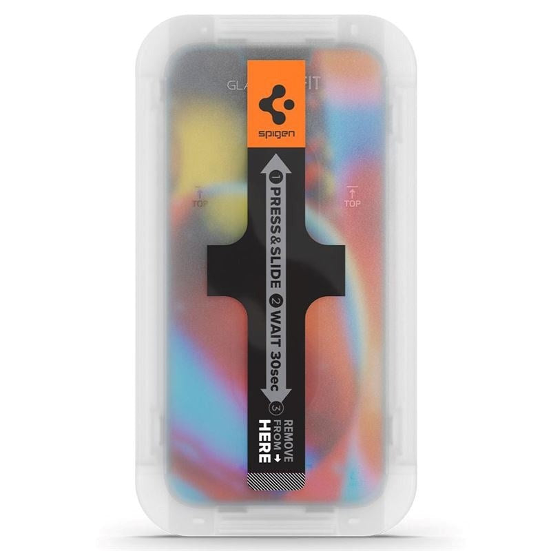 iPhone 14 Plus / 13 Pro Max Spigen EZ Fit Glas.tR Skærmbeskyttelse - 2 stk. - Case Friendly - Gennemsigtig