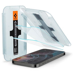 iPhone 14 Plus / 13 Pro Max Spigen EZ Fit Glas.tR Skærmbeskyttelse - 2 stk. - Case Friendly - Gennemsigtig