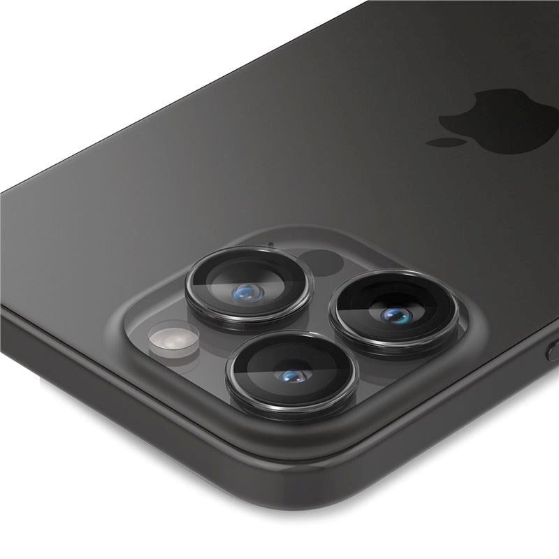 iPhone 16 Pro / 16 Pro Max / 15 Pro / 15 Pro Max / 14 Pro / 14 Pro Max Spigen EZ Fit. tR Optik Pro Kameralinse Beskyttelsesglas - 2 stk. - Gennemsigtig