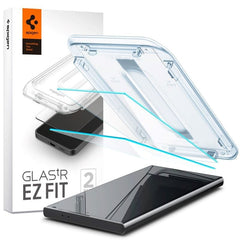 Samsung Galaxy S24 Ultra Spigen EZ Fit Glas.tR Skærmbeskyttelse - 2 stk. - Case Friendly - Gennemsigtig