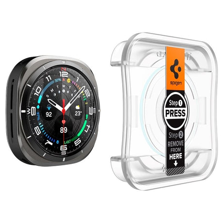 Samsung Galaxy Watch Ultra (47mm) Spigen EZ Fit GLAS.tR Skærmbeskyttelse - 2 Stk. - Gennemsigtig