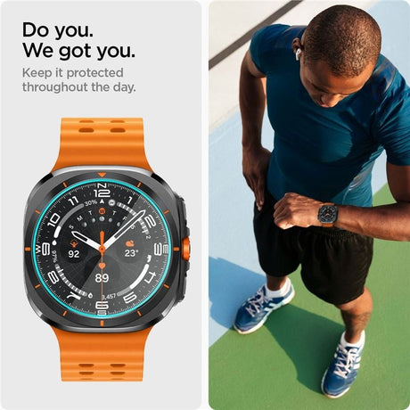 Samsung Galaxy Watch Ultra (47mm) Spigen EZ Fit GLAS.tR Skærmbeskyttelse - 2 Stk. - Gennemsigtig