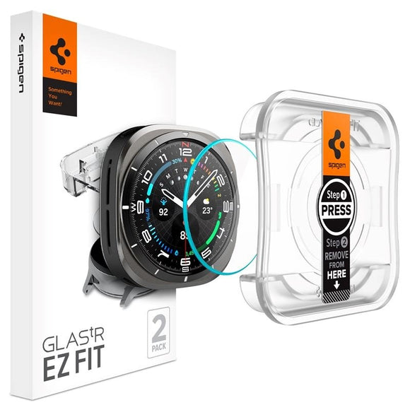 Samsung Galaxy Watch Ultra (47mm) Spigen EZ Fit GLAS.tR Skærmbeskyttelse - 2 Stk. - Gennemsigtig