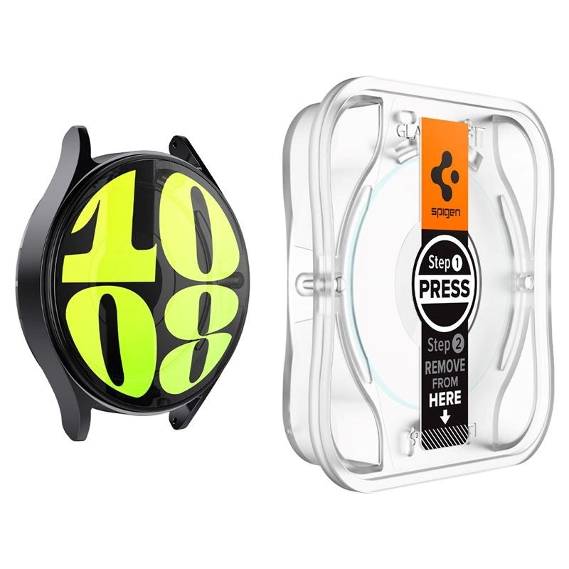 Samsung Galaxy Watch 7 (40mm) Spigen EZ Fit GLAS.tR Skærmbeskyttelse - 2 Stk. - Gennemsigtig