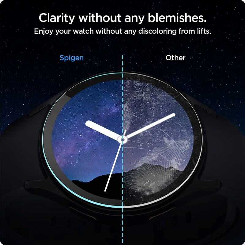 Samsung Galaxy Watch 7 (40mm) Spigen EZ Fit GLAS.tR Skærmbeskyttelse - 2 Stk. - Gennemsigtig