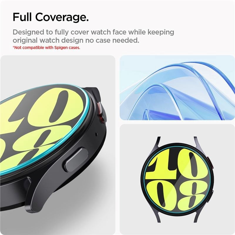 Samsung Galaxy Watch 7 (40mm) Spigen EZ Fit GLAS.tR Skærmbeskyttelse - 2 Stk. - Gennemsigtig