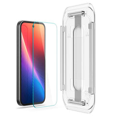 Google Pixel 9a Spigen EZ Fit Glas tR Skærmbeskyttelse - 2 stk - Case Friendly - Gennemsigtig