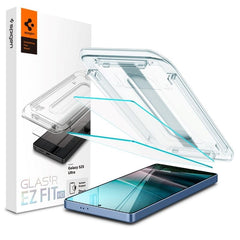 Samsung Galaxy S25 Ultra Spigen EZ Fit Glas.tR Skærmbeskyttelse - 2 stk. - Case Friendly - Gennemsigtig