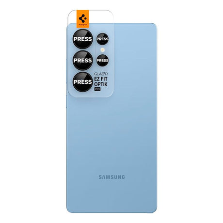 Samsung Galaxy S25 Ultra Spigen EZ Fit Optik Pro Kameralinsebeskyttelsesglas - 2 stk - Sort