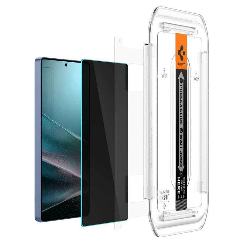 Samsung Galaxy S25 Ultra Spigen Glass tR EZ Fit HD Skærmbeskyttelsesglas - Privacy - 2 stk - Gennemsigtig