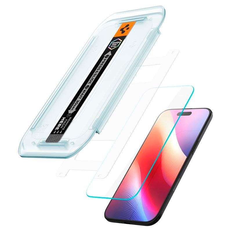 iPhone Air Spigen Glass tR EZ Fit Skærmbeskyttelsesglas - 2 stk - Gennemsigtig