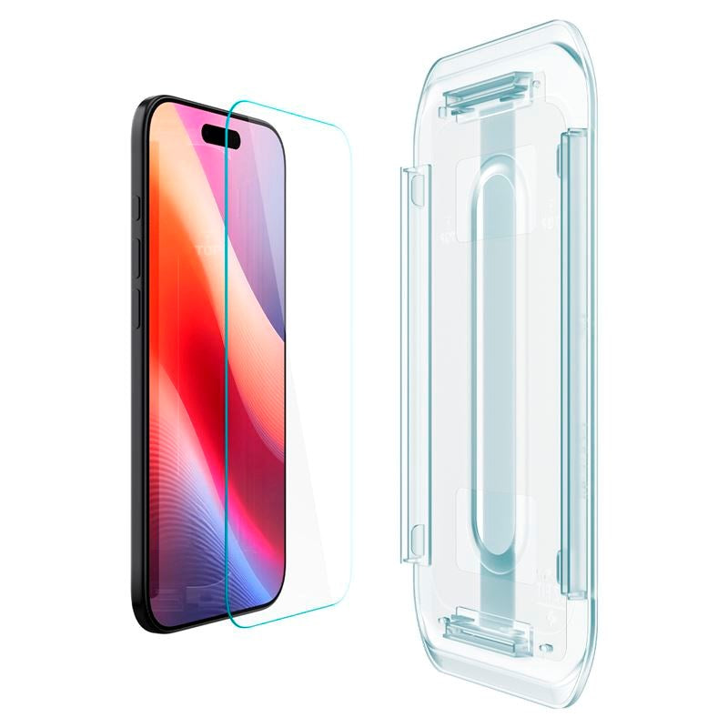 iPhone Air Spigen Glass tR EZ Fit Skærmbeskyttelsesglas - 2 stk - Gennemsigtig