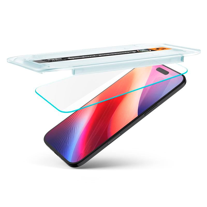 iPhone Air Spigen Glass tR EZ Fit Skærmbeskyttelsesglas - 2 stk - Gennemsigtig