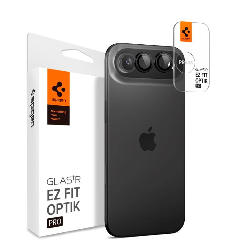iPhone Air Spigen Glass tR EZ Fit Optik Pro Kameralinsebeskyttelsesglas - 2 stk - Sort