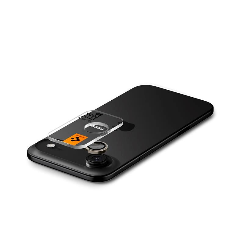 iPhone Air Spigen Glass tR EZ Fit Optik Pro Kameralinsebeskyttelsesglas - 2 stk - Sort