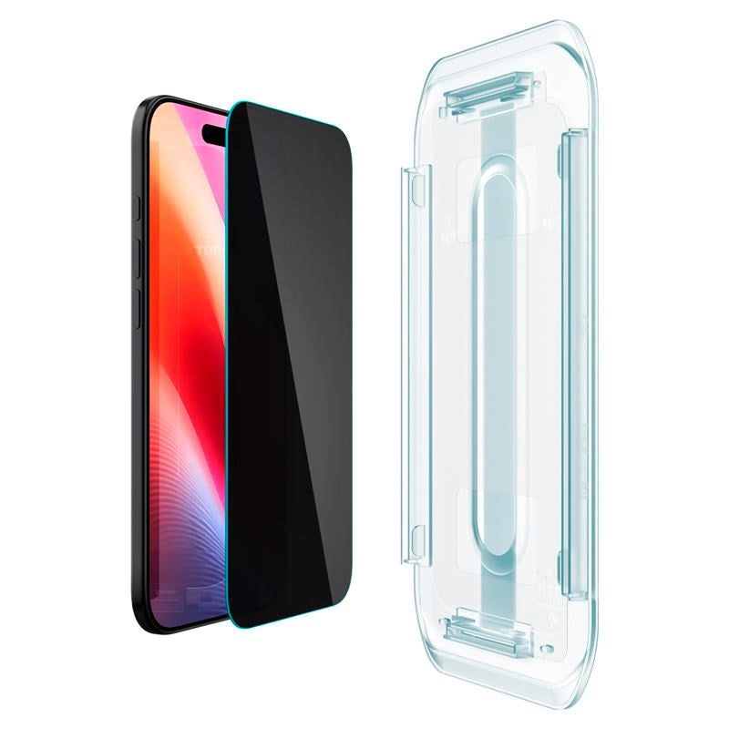 iPhone Air Spigen Glass tR EZ Fit Pro HD Skærmbeskyttelsesglas - Privacy Funktion - Gennemsigtig