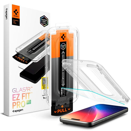 iPhone 17 / 17 Pro / 16 Pro Spigen Glass tR EZ Fit Pro HD Skærmbeskyttelsesglas - Gennemsigtig